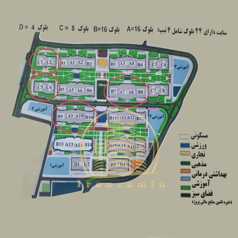 نقشه پروژه شهید خرازی